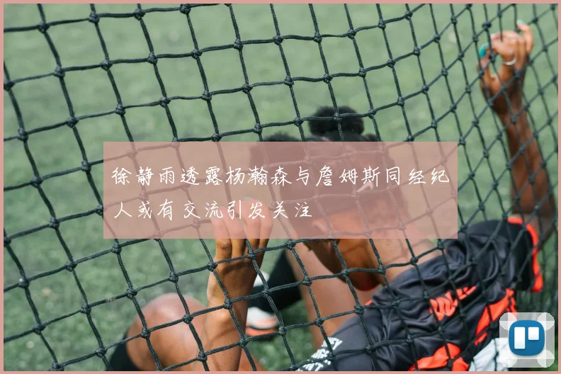 徐静雨透露杨瀚森与詹姆斯同经纪人或有交流引发关注